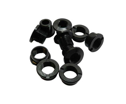 ID Alloy Chainring Bolts - Single - 6.5mm bolt with 4mm back nut (pack of 5)