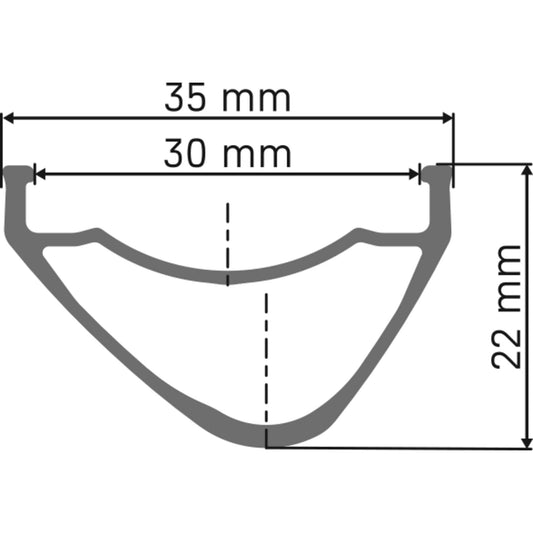 DT Swiss EX 1700 wheel, 30 mm rim, 15 x 110 m BOOST axle, 29 inch front