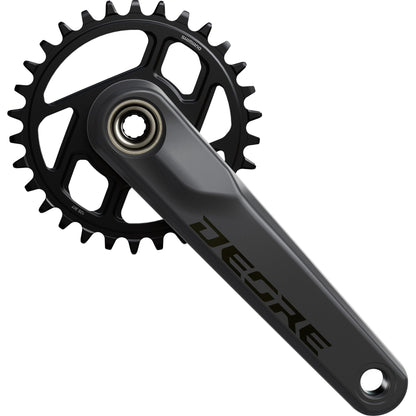 Shimano FC-M6200 Deore chainset, 12-speed, 165 mm, 55 mm chainline, 30T