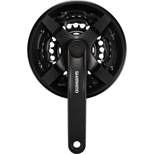 Shimano FC-TY301 chainset 42 / 34 / 24, 6/7/8-speed, 150 mm, with chainguard, black