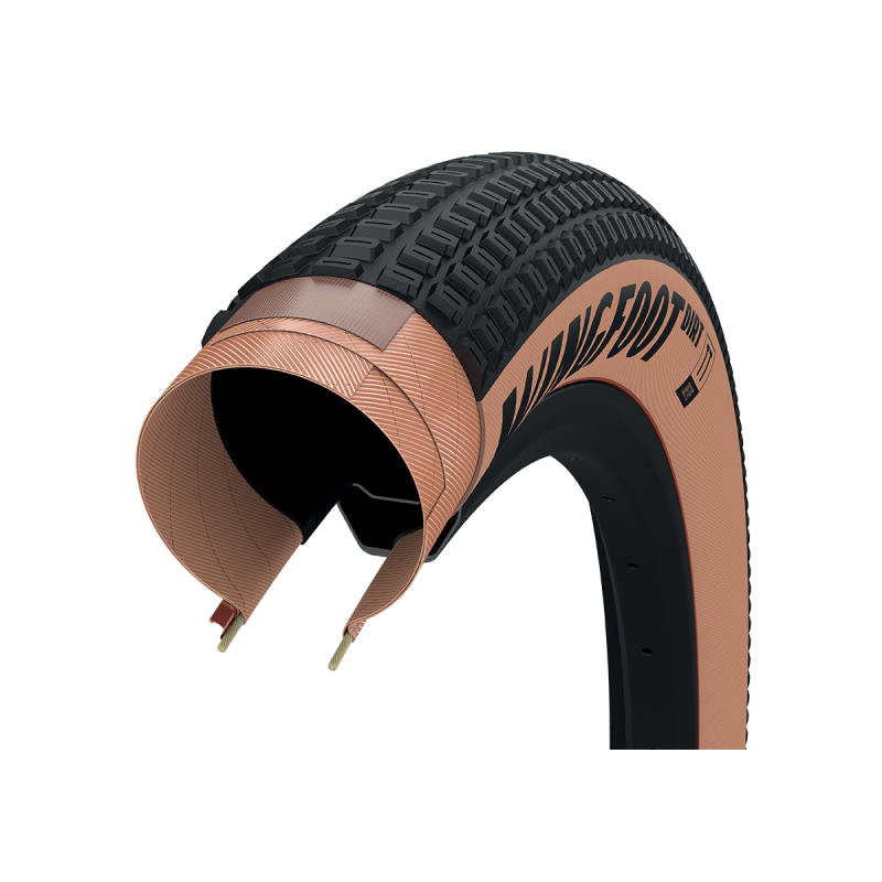 Goodyear Wingfoot Dirt Tube Tyre - 26 x 2.20 / Transparent Tan Wall