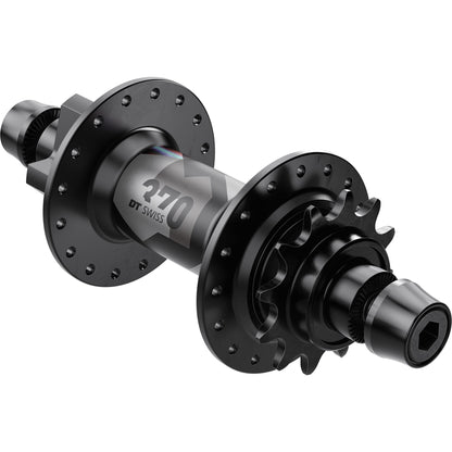 DT Swiss 370 Classic Rear Disc 6 bolt, 135 x 10 mm, Singlespeed, 32 hole, black