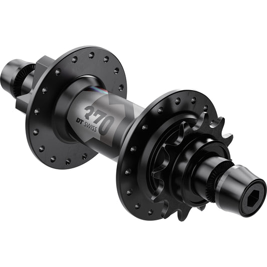 DT Swiss 370 Classic Rear Disc 6 bolt, 135 x 10 mm, Singlespeed, 32 hole, black