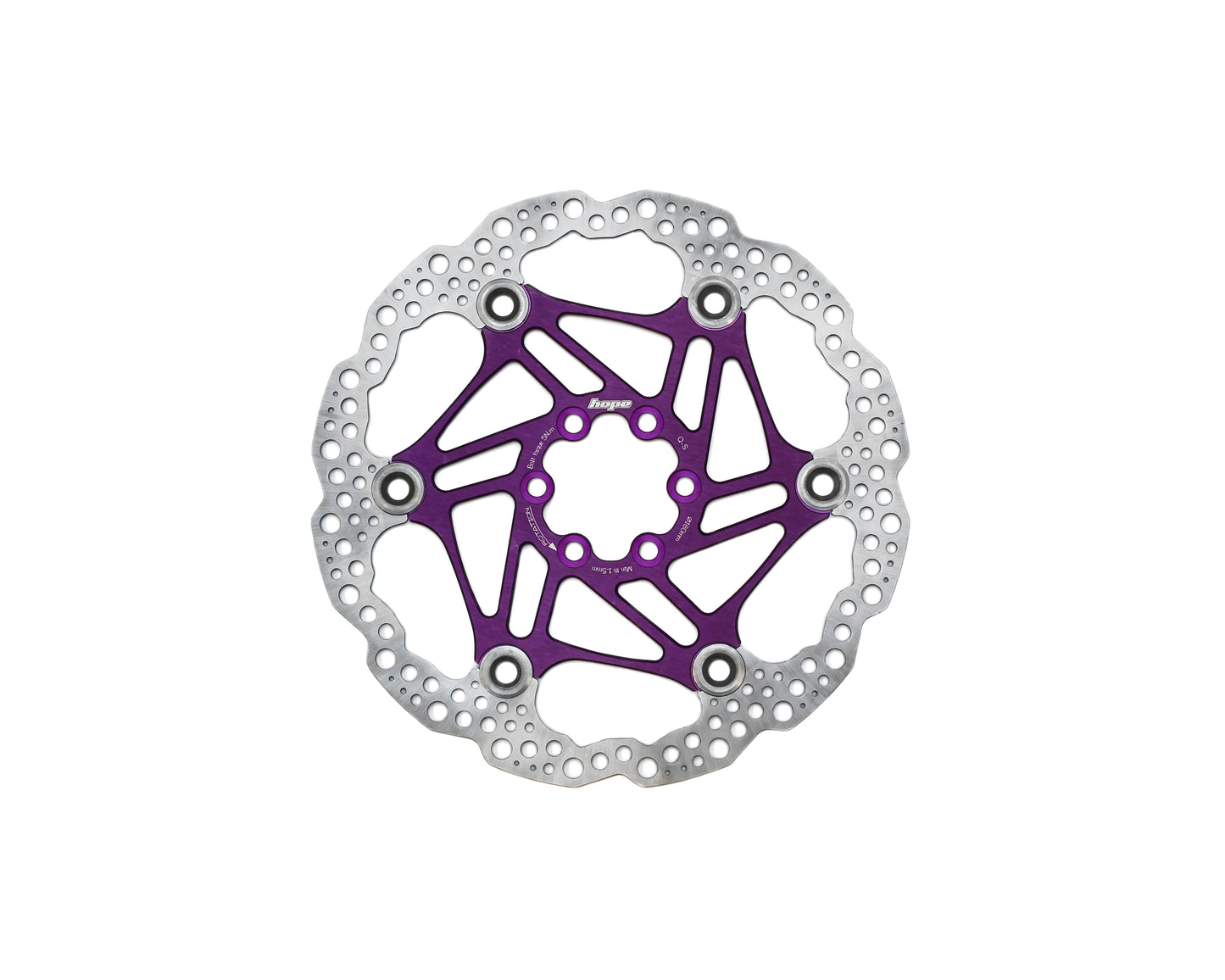 Hope Universal Floating Disc Rotor - 6 Bolt - Purple