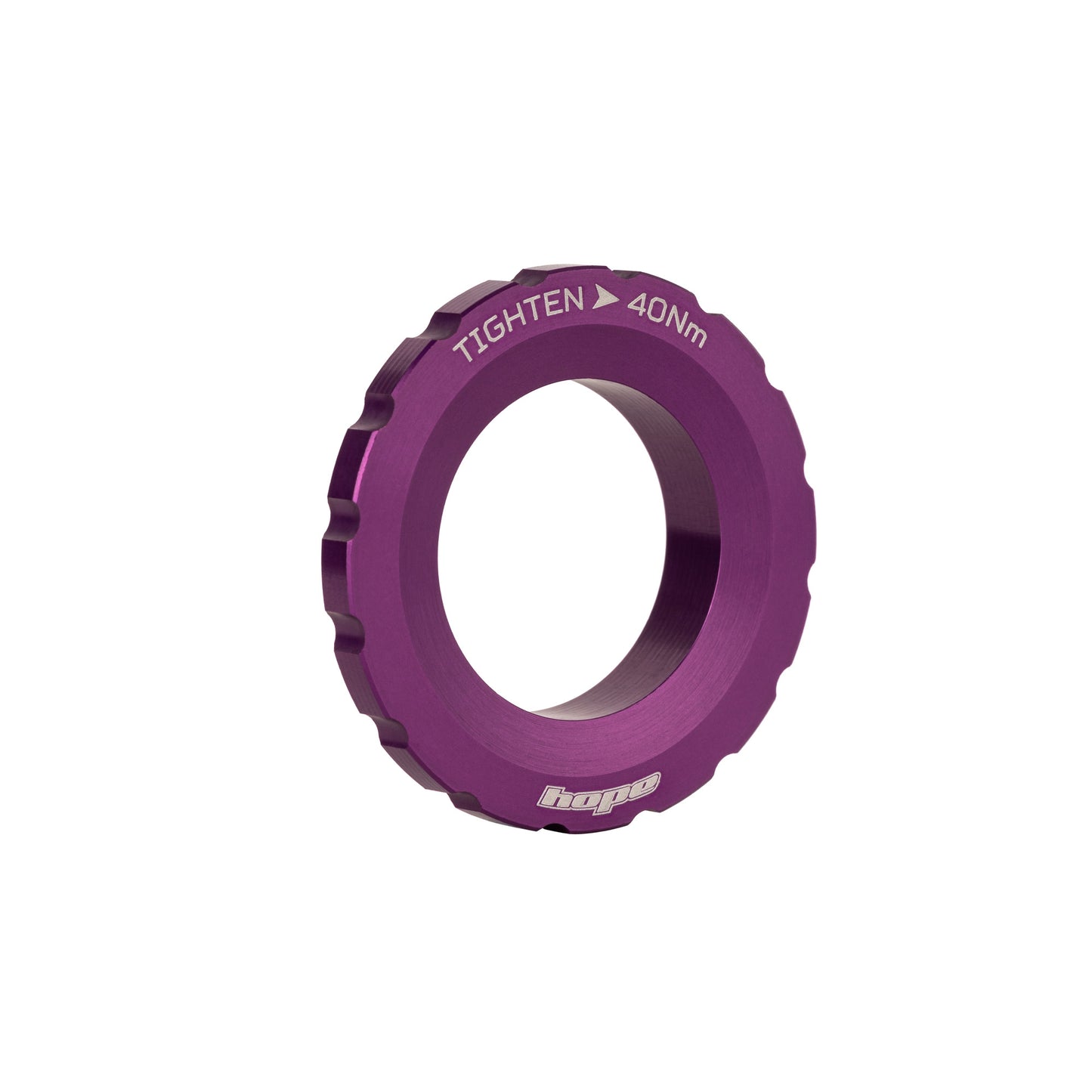 Hope Centre Lock Disc Lockring - External - Purple