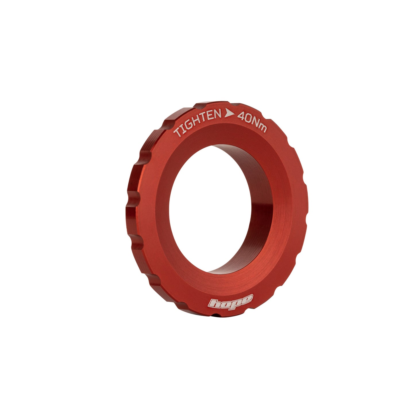 Hope Centre Lock Disc Lockring - External - Red