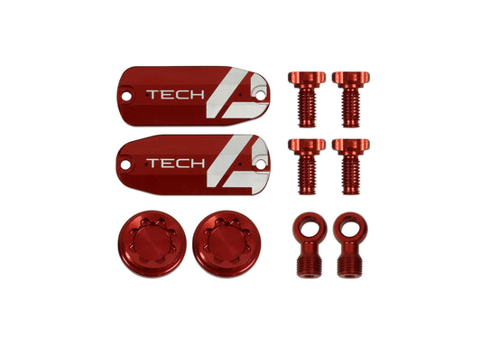 Hope Tech 4 X2 Custom Kit - Pair - Red - Brake Spares