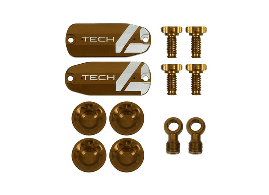 Hope Tech 4 E4 Custom Kit - Pair - Bronze - Brake Spares