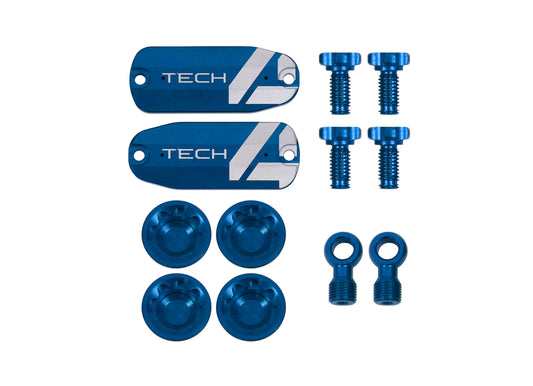 Hope Tech 4 E4 Custom Kit - Pair - Blue - Brake Spares