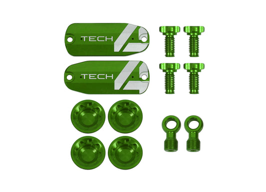 Hope Tech 4 E4 Custom Kit - Pair - Green - Brake Spares