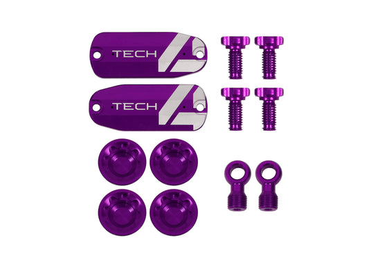 Hope Tech 4 E4 Custom Kit - Pair - Purple - Brake Spares