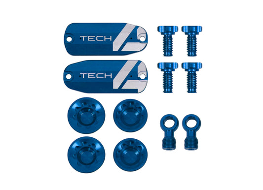 Hope Tech 4 V4 Custom Kit - Pair - Blue - Brake Spares