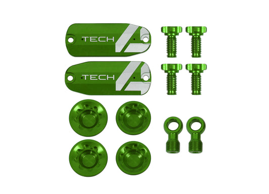 Hope Tech 4 V4 Custom Kit - Pair - Green - Brake Spares