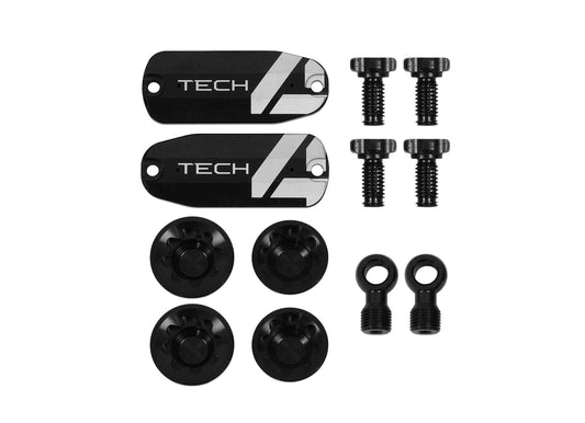 Hope Tech 4 V4 Custom Kit - Pair - Black - Brake Spares