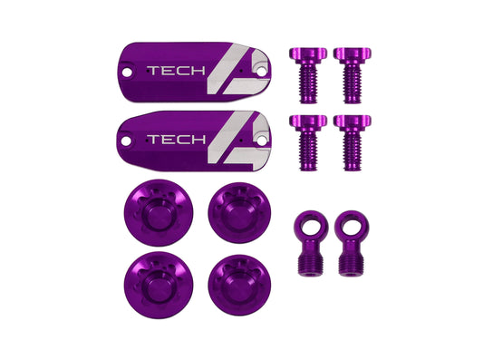 Hope Tech 4 V4 Custom Kit - Pair - Purple - Brake Spares