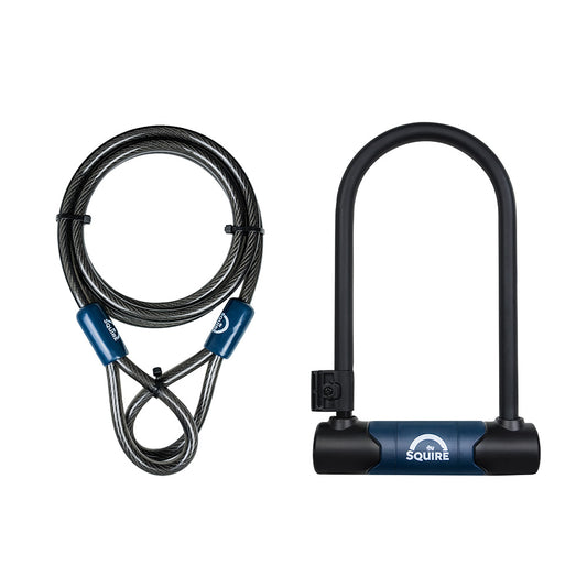 Squire Nevis 230/10C D-Lock and Cable Kit Bike Lock - Security Rating 9