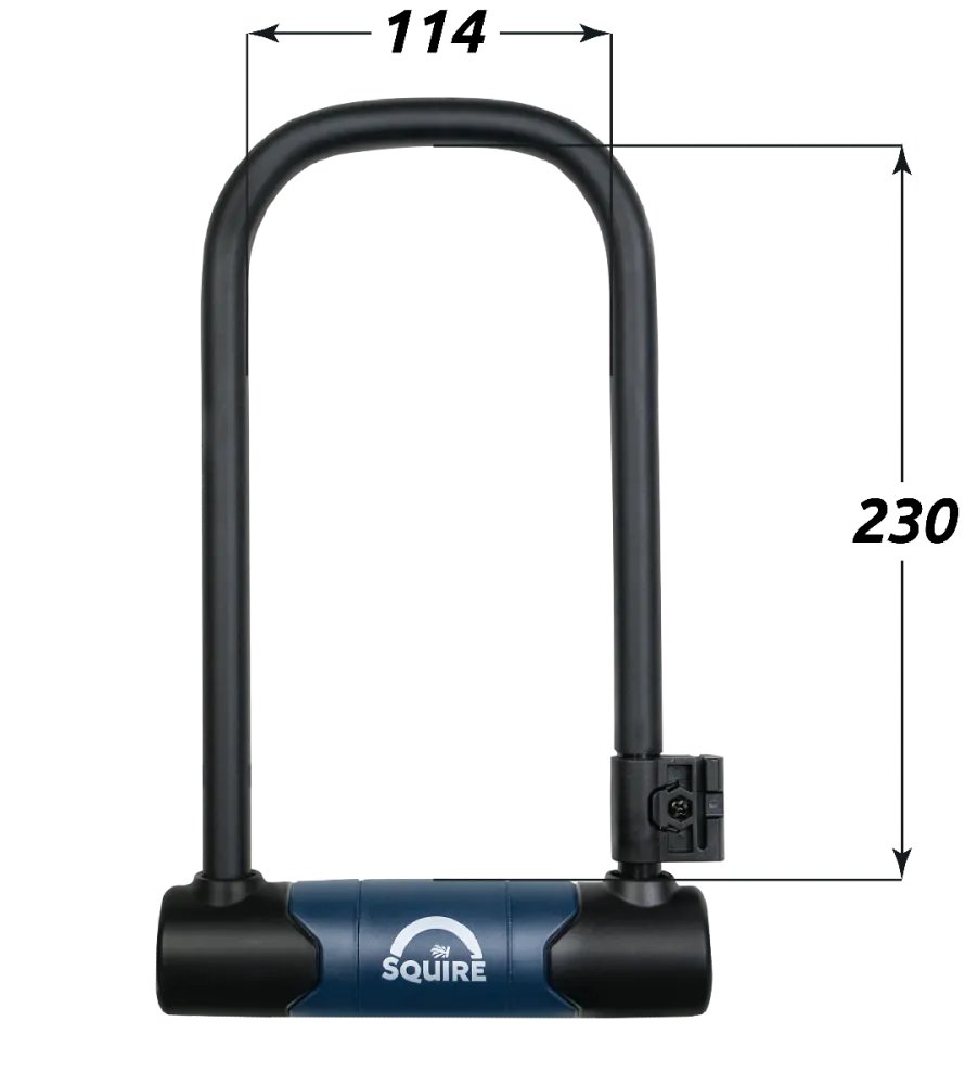 Squire Matterhorn 230/10C D-Lock and Cable Kit Bike Lock - Security Rating 10