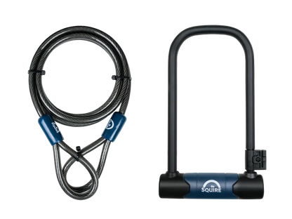 Squire Matterhorn 230 10C D Lock and Cable Kit Bike Lock Security Ra Slam69