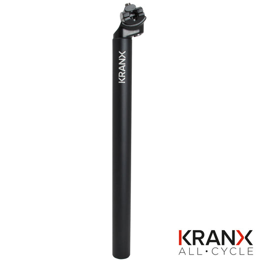 KranX Micro Alloy 400mm 12mm Offset Seatpost - Black