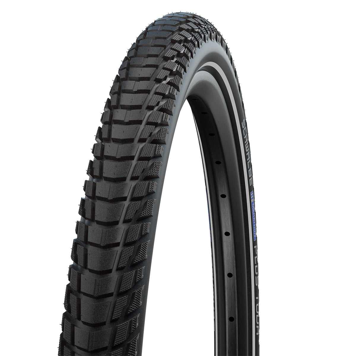 Schwalbe Marathon Plus Tour SmartGuard Touring Tyre in Black/Reflex (Wired) 700 x 38mm Addix