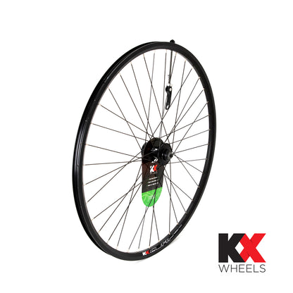 KX Wheels Hybrid 700C Doublewall Q/R Wheel Disc Brake in Black (Front)