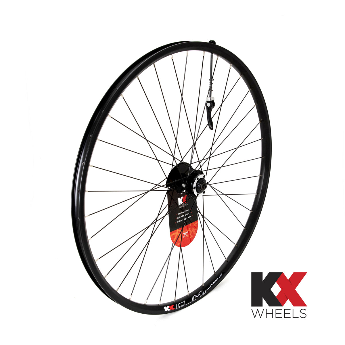 KX Wheels MTB 29" 29er Doublewall Q/R Wheel Disc Brake in Black (Front)