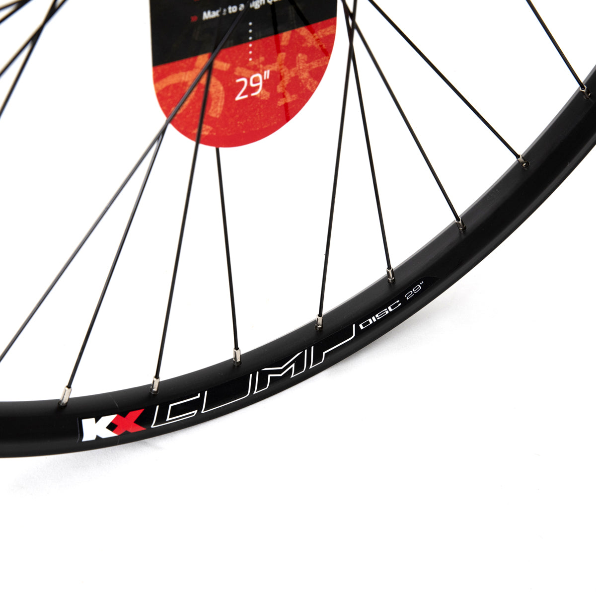 KX Wheels MTB 29" 29er Doublewall Q/R Wheel Disc Brake in Black (Front)