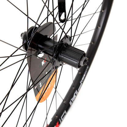 KX Wheels MTB 27.5" 650B Doublewall Q/R Cassette Wheel Disc Brake in Black (Rear)