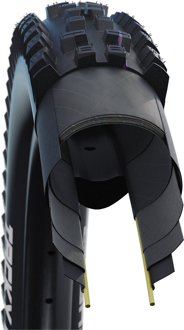 Schwalbe Tacky Chan Super Downhill Ultra-Soft TLE MTB Tyre in Black 29 x 2.40" (Folding)