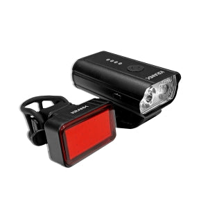 KranX Solaris III 400 / 100 USB Rechargeable Lightset - Front and Rear Light Set