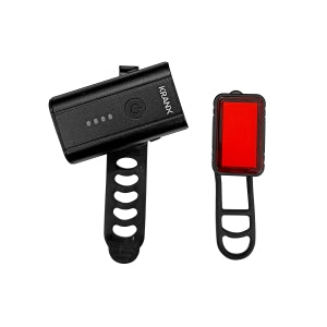 KranX Solaris III 400 / 100 USB Rechargeable Lightset - Front and Rear Light Set