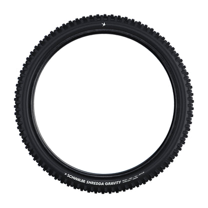 Schwalbe Shredda Radial Gravity Pro Ultra Soft MTB Tyre in Black 29 x 2.50" (Front) (Fold)