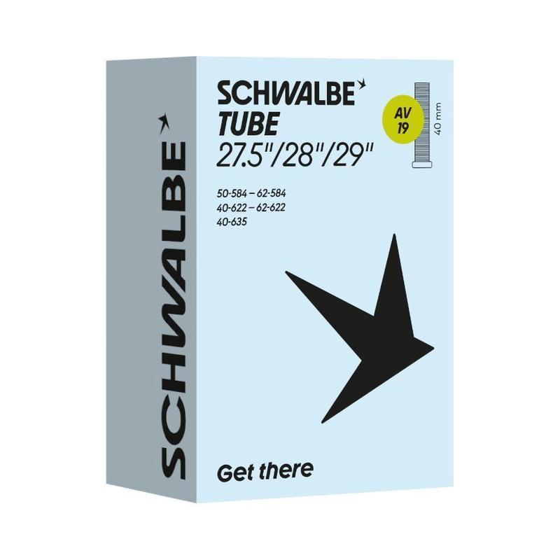 SCHWALBE TUBE AV19 (27.5"/28"/29") for 1.90/2.35" (40mm Schrader Valve ...