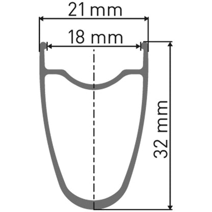 DT Swiss RR 511 SBWT 28 hole Presta-drilled black 700C rim