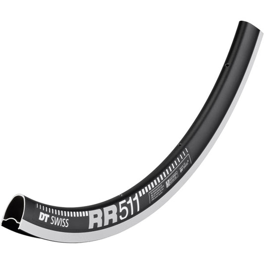 DT Swiss RR 511 SBWT 28 hole Presta-drilled black 700C rim