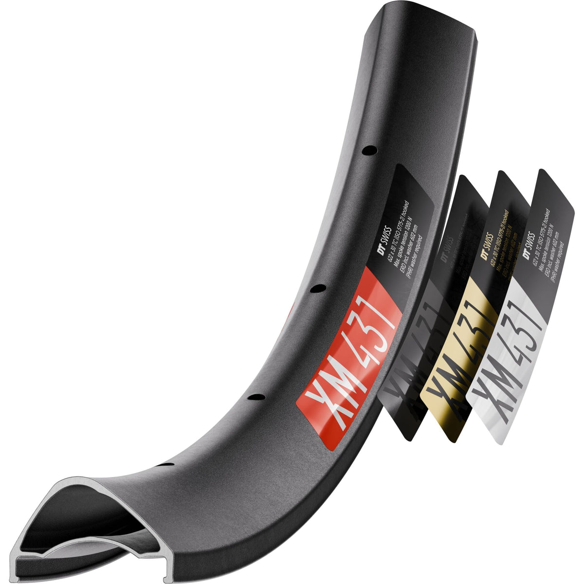 DT Swiss XM 431 SBWT disc-specific 28 hole Presta-drilled black - 29"