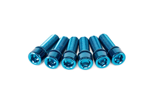 Salt SOLID Stem Bolt Set - M8x25mm - Blue