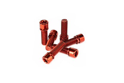 Salt SOLID Stem Bolt Set - M8x25mm - Red