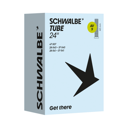 SCHWALBE TUBE AV9 (24") for 1 3/8'' (40mm Schrader Valve)