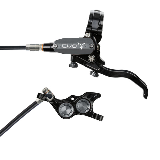 Hope Tech 4 EVO TR4 Brake - Black/Smoke - Black Hose - No Rotor