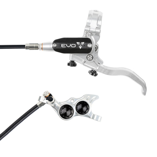 Hope Tech 4 EVO TR4 Brake - Silver/Black - Black Hose - No Rotor