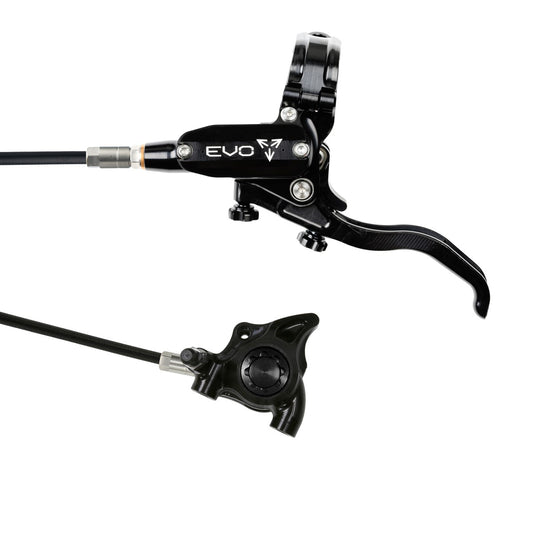 Hope Tech 4 EVO X2 Flatmount Brake - Black/Black - Black Hose - No Rotor