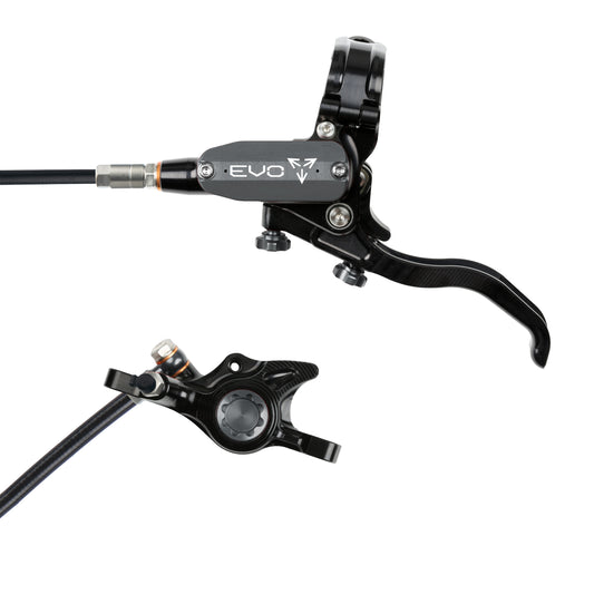 Hope Tech 4 EVO X2 Brake - Black/Smoke - Black Hose - No Rotor