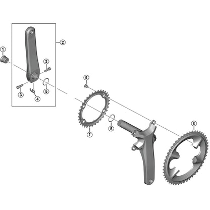 Shimano FC-6800 crank arm fixing bolt