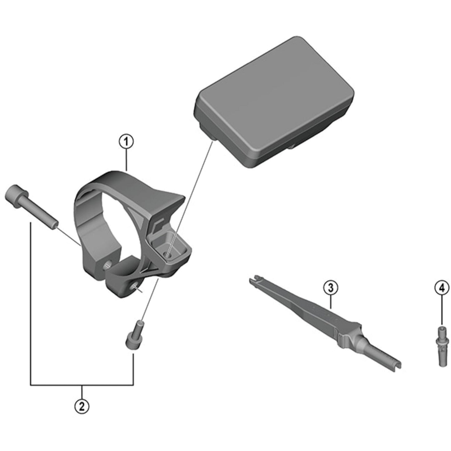 Shimano SC-EN600 stay with nut - 35 mm