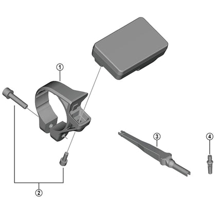 Shimano SC-EN600 stay with nut - 35 mm