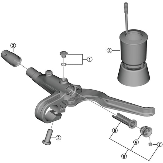 Shimano BL-M6000 bleed screw and O-ring