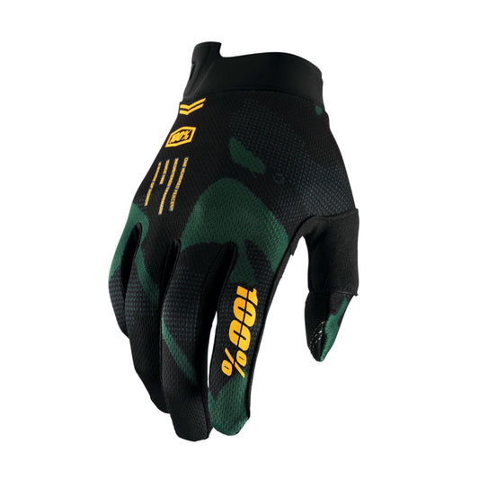 100% iTrack Gloves Sentinel - Black Camo