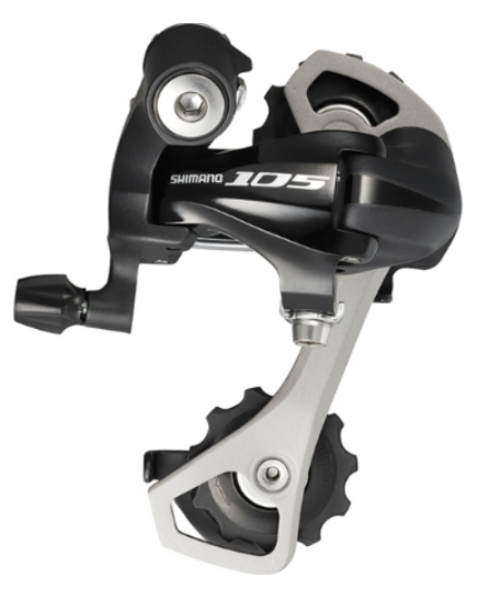 Shimano RD-5701 105 10-speed rear derailleur, GS, max 32T with double c/set, black