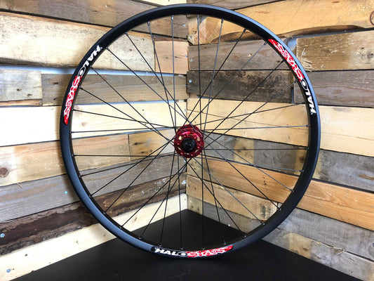 (Slam69built) Halo Chaos 26" / Halo MT Front Hub Front Wheel (Black/Red)